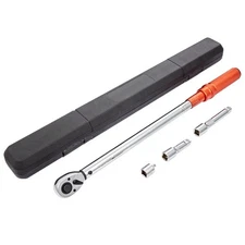 1/2-inch Drive Click Torque Wrench Set 25-250 ft.lb ±3% Accuracy Laser Scale