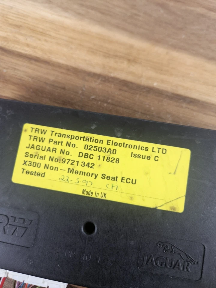 95 96 97 UNIDAD MÓDULO DE CONTROL ASIENTO ELÉCTRICO JAGUAR XJ6 XJ DBC11828 X300 Original OEM Foto 2 de 4