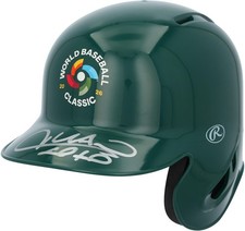 Juan Soto Mets Autographed 2026 World Baseball Classic Logo Mini Batting Helmet