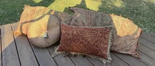 Michael Amini AICO Decorative Pillow Set- Old World Traditional Tassel Trim