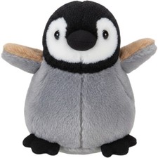 Wild Republic Penguin Chick Plush Stuffed Animal Grey Black White 2011 KM 1955