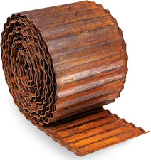 Bordura per Giardino in Acciaio Corten 12 M - Bordura per Aiuola in Metallo, Alt