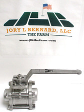 EPI , 1-1/4" BUTTWELD SST BALL VALVE, 1.260 ID, LEVER OP., (SMALLL DING) SURPLUS