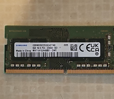 Samsung 8GB DDR4 SO-DIMM PC4-3200AA M471A1G44BB0-CWE Laptop RAM