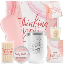 Bff Love Spa Gifts for Women Bath Sets - 6pc Rose Self Care Gifts, Birthday, ...