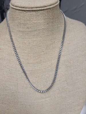 Craftd Cuban Link Chain Necklace 8mm 21  Silver