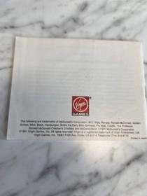 M.C. Kids NES Original Nintendo MANUAL ONLY MO82625