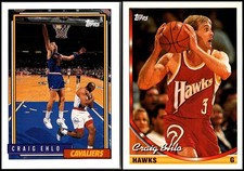 Topps Craig Ehlo (2) Card Lot - GOING, GOING… ALMOST GONE! DON’T WAIT!