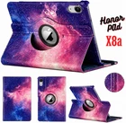 For HONOR Pad X8a X8b 11inch 2024/26 Leather 360 Rotating Stand Smart Case Cover