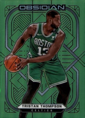 2020-21 Panini Obsidian Tristan Thompson #115 Green Etch Parallel Boston Celtics