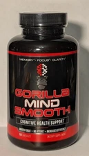 Gorilla Mind Smooth Cognitive Health Support 150 Capsules EXP:08/26
