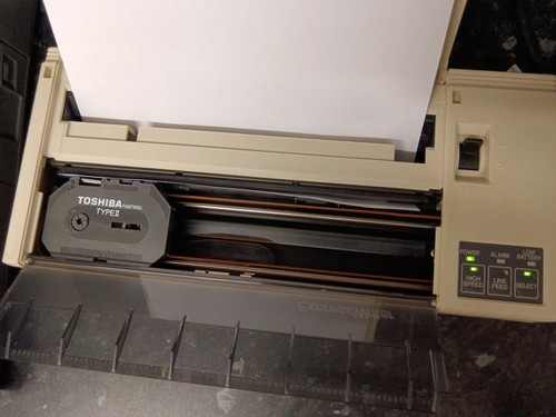 Vintage Toshiba T3200 Luggable Computer With Printer - Working Order - Picture 18 of 21