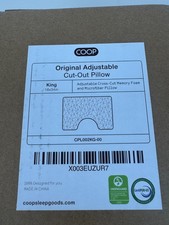 Coop Original Adjustable Cut-Out Pillow King 18x34 Memory Foam Open Box