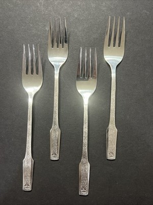NEW LOT 4 Vintage Eastern Airlines 6 1/4  Forks Stainless USA