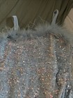 Dillards Poppies And Roses Girls 16 Plume-Trim Stretch Sequin Dress Powder Blue — photo 3