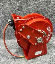 Reelcraft DP5450 OLP 1/4" x 50 ft. Carrete de manguera de doble pedestal Ultimate Duty 5KPA5