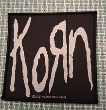 KORN CIRCLE PATCH NEW  RARE COLLECTABLE WOVEN ENGLISH IMPORT PUNK