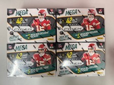 2025 Panini Prizm NFL Football Mega Box Pink Prizms RC New Sealed X4
