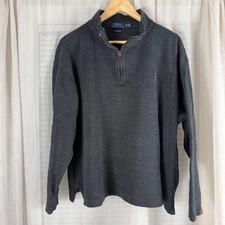 Polo Ralph Lauren Estate Rib Quarter Zip Pullover   Men  s 1XB Big  Tall