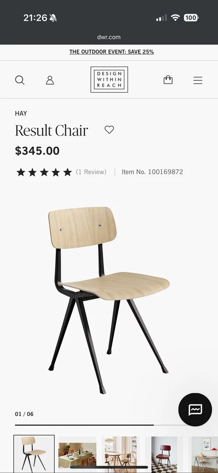 SILLAS RESULTADO DISEÑO HENO, DISEÑO AL ALCANCE (JUEGO DE 2) Foto 2 de 4