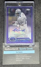 Jay Novacek 2023 Topps Composite Topps Chrome Auto TCAJN Purple Refractor 27/175