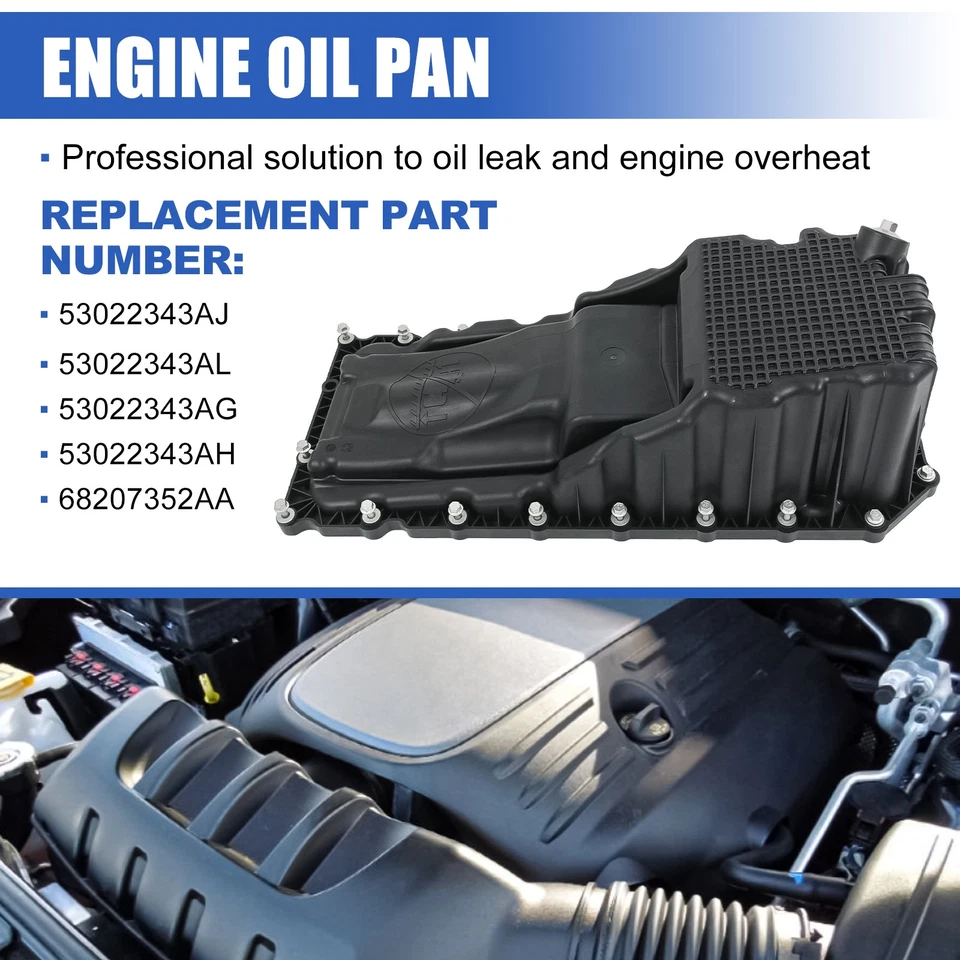 Pan de aceite del motor 53022343AL para Jeep Grand Cherokee/Dodge Durango 2011-2015 5,7 L Foto 2 de 4