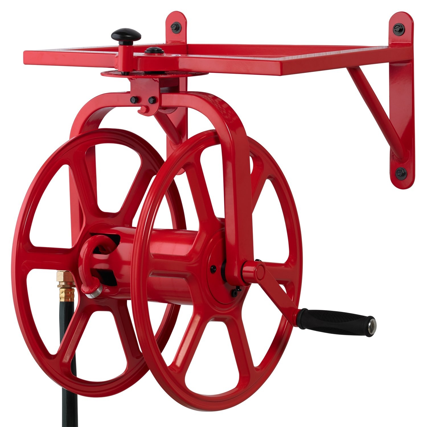 Bobine de tuyau d'arrosage 713 enrouleur de tuyau multidirectionnel pivotant pour pelouse