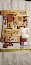 Variety of off brand stamps and Stampin up, assortment of 28, Gently Used