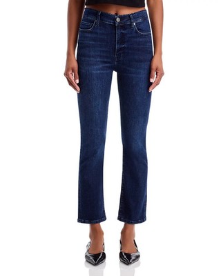 Frame L95909 Womens Le High High Rise Ankle Straight Jeans in Dante Size 26