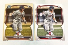 Tommy Hawke 2023 Bowman Draft Chrome 1st #BDC-141 & #BD-141 Cleveland Guardians