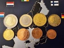 Vatican Euro Set 2008 Circulated Coin Set €2 - 1 Cent