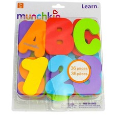 4 Pack Munchkin Learn Bath Letters  Numbers, Primary, 36 Ct