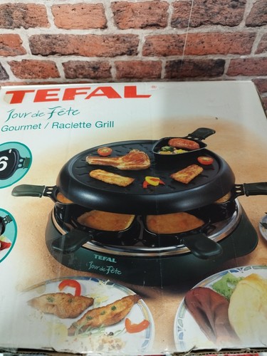 TEFAL Jour De Fete Gourmet Duo Raclette & Cooking Hot Plate For 6 Grill VGC - Picture 11 of 11