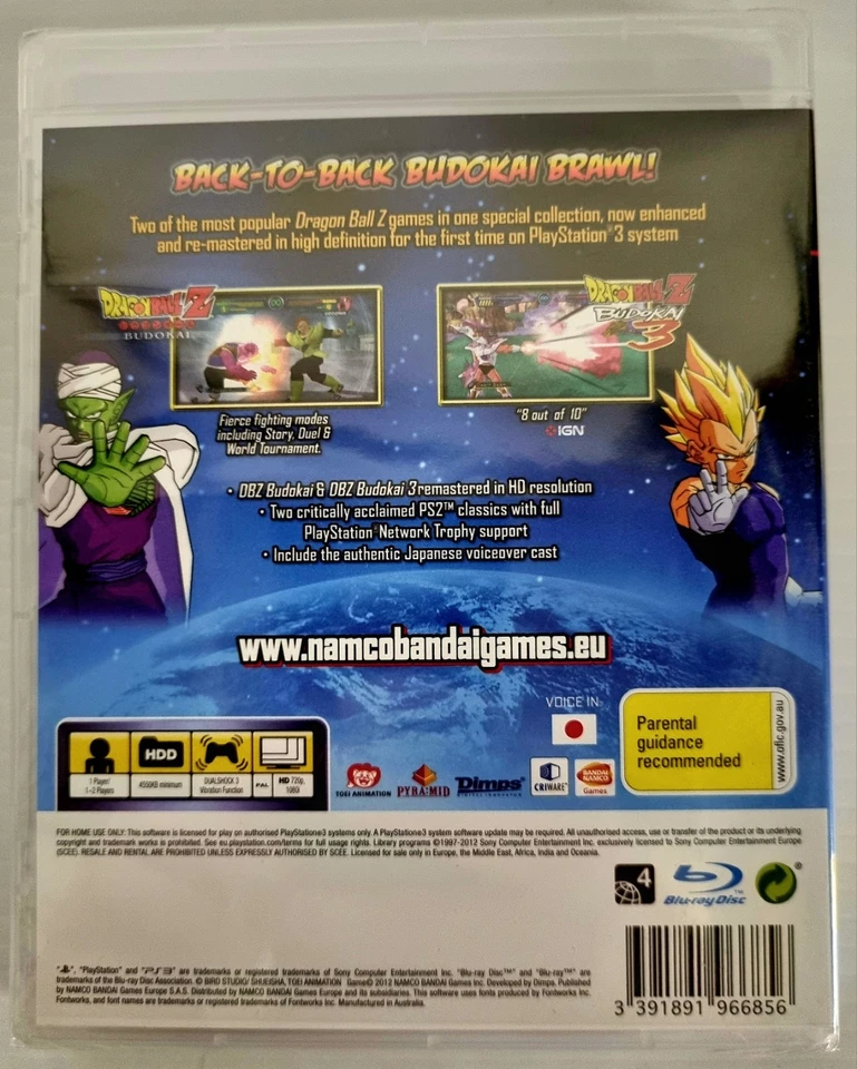 Dragonball Z: Budokai HD Collection | NEW SEALED | Sony Playstation 3 PS3 - Image 2 of 4