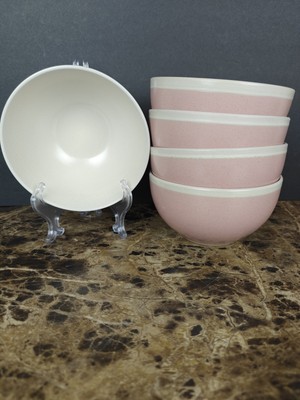 Set Of 5 Stone Lain Serenity Pink Soup Cereal Bowls 5 1/2''