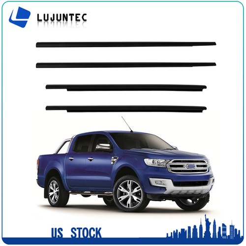 4 Fits 2011-2021 Ford Ranger Outer Window Moulding Trim Weatherstrip Seal Belt