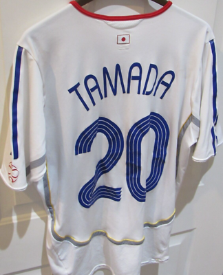 JAPAN 20 ユニフォーム ホワイト 2004 Japan away # 20 Keiji Tamada soccer jersey adidas futbol JFA