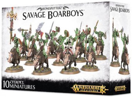 Warhammer Age of Sigmar Bonesplitterz Savage Boarboys X10 for sale