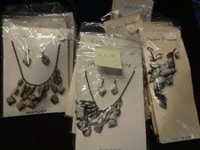 FASHION JEWELRY NECKLACE AND EARRING LOT OF 15 - 3 PIECE SETS NEW IN PACKAGE