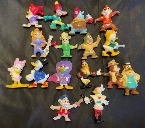 16 Stück Kellogg’s Disney PVC Vintage Figuren Dark Wing Duck 1991-92 Chip&Dale