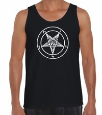 Pentagram Pagan Men's Vest Tank Top - Wicca Crowley Satanic