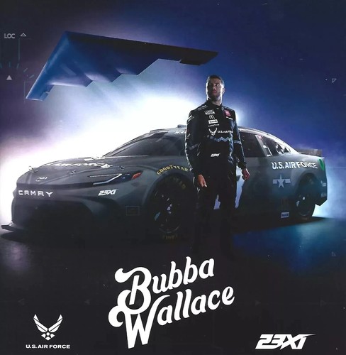 2025 BUBBA WALLACE "U.S. AIR FORCE 23XI" #23 NASCAR CUP SERIES POSTCARD