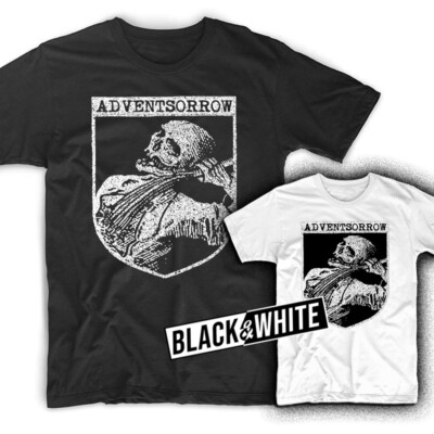 Advent Sorrow Logo album T shirt BLACK WHITE sizes S-5XL