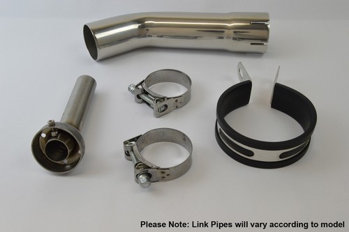 Yamaha FZR600R 94-96 SP Engineering Polished Stainless Stubby Domed GP Exhaust - Picture 3 of 3