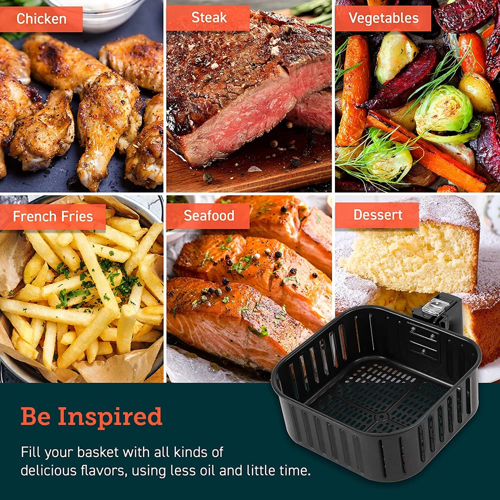 Original 5.8QT Air Fryer Replacement Basket for CP358-AF and CS358-AF Models