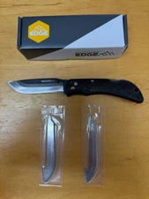 New Outdoor Edge Onyx EDC 3.5" Replaceable Blade Folding Knife OX-10
