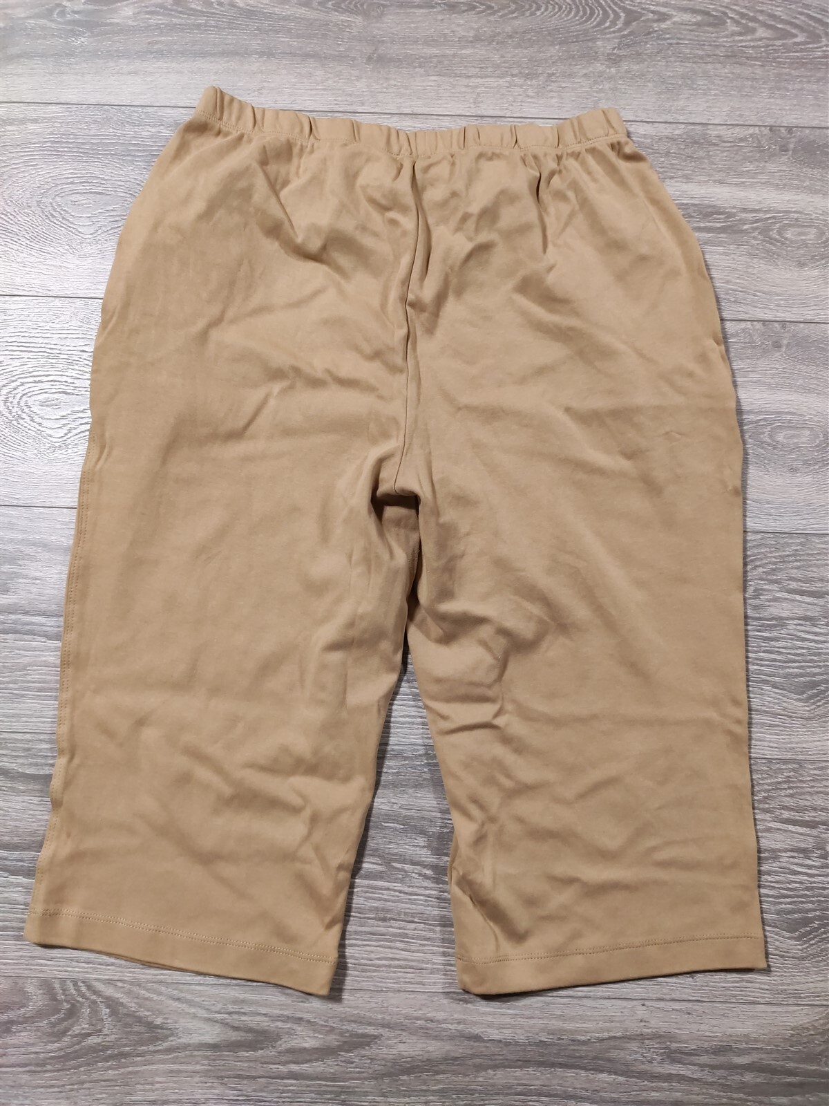 Lands End Pants Adult Large Tall 1416 Tan Capri Spor… Gem