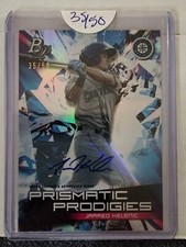 2019 topps jarred helenic primatic prodigies autograph #ppp-5 35/50
