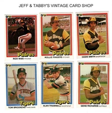 1981 DONRUSS BASEBALL 200 TO 399 / SEE DROP DOWN MENU FOR CARD YOU WILL RECEIVE.