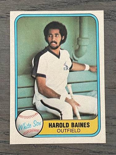 1981 Fleer Harold Baines Rookie Card #346 Chicago White Sox